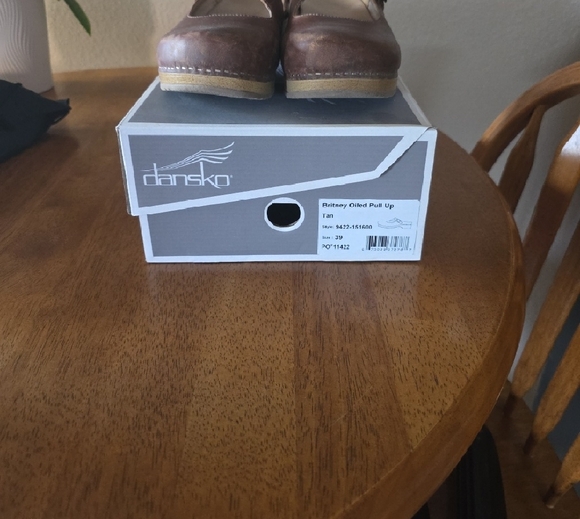 Dansko Brown Leather Clogs - Picture 2 of 3